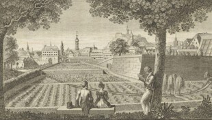 Im Steyermärkischen Nationalkalender wurde diese „Ansicht des botanischen Gartens“ im Jahr 1818 ...