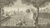 Im Steyermärkischen Nationalkalender wurde diese „Ansicht des botanischen Gartens“ im Jahr 1818 ...
