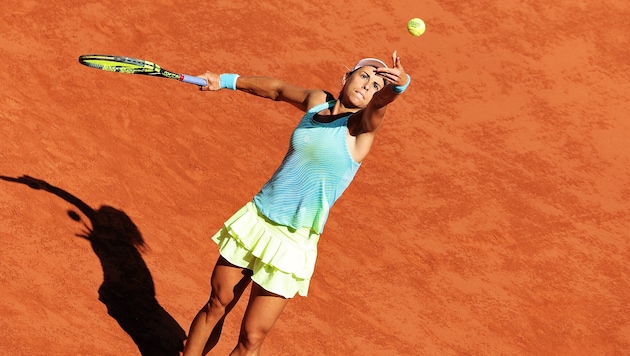 Julia Grabher verlor bei ihrer Rückkehr auf Sand ein Marathon-Match.