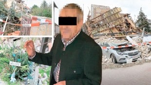 Walter S. und die Trümmer des Hauses, in dem er gelebt hatte