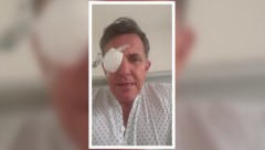 Philipps Grußbotschaft aus dem Spital – nach seiner OP ist Schonung angesagt.