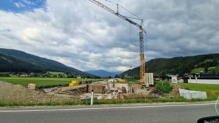 Der Bau für das neue Umspannwerk ist im Laufen.