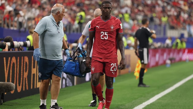 For PSG star Nuno Mendes, the game was over.