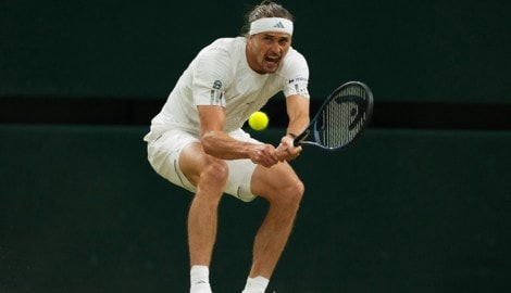Paris-Sieger Alexander Zverev in Wimbledon.
