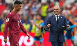 Roberto Martinez (re.)soll der Hauptschuldige am WM-Aus sein.