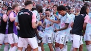 Belgiens Spieler feierten das 4:1 mit einem Trump-Tänzchen.