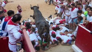 Die Stierhatz in Pamplona fordert jedes Jahr mehrere Verletzte – manchmal auch Tote.