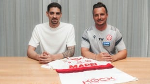 Cican Stankovic (li.) unterschrieb beim GAK bis Sommer 2027