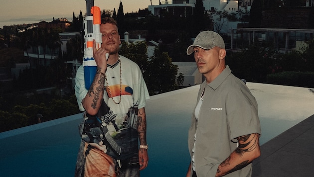 „Noch ein letztes Mal“, schrieben Bonez MC (li.) und RAF Camora in einem Instagram-Post, als sie ...