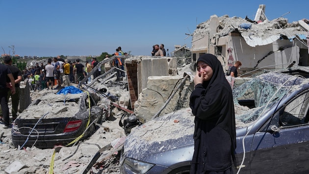 Zerstörte Häuser nach einem israelischen Angriff im Libanon