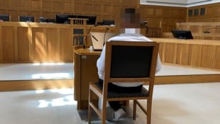 Der Angeklagte am Landesgericht Feldkirch 