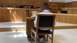Der Angeklagte am Landesgericht Feldkirch 