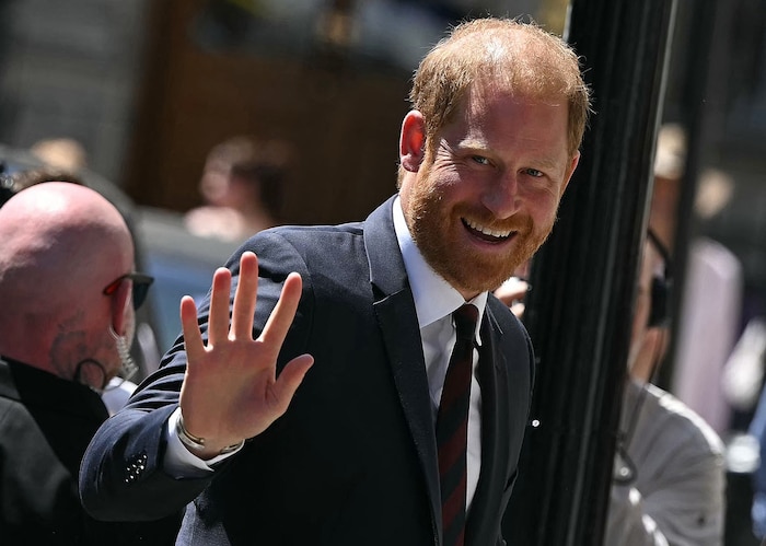 Prinz Harry vor der Urteilsverkündung in London