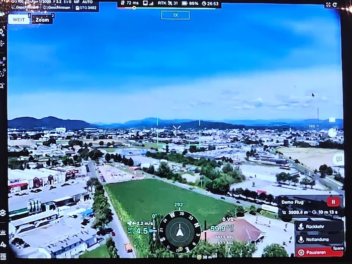 Solche Drohnenbilder von Klagenfurt sind künftig günstiger zu kriegen.