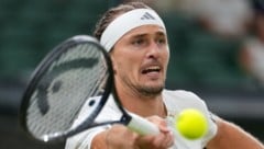Der deutsche Paris-Sieger Alexander Zverev musste im Wimbledon-Achtelfinale hart kämpfen.