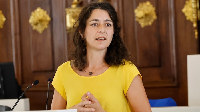Die grüne Klubobfrau Sandra Krautwaschl