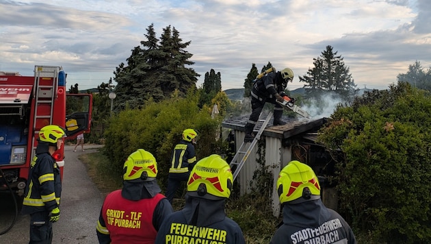 Die Kameraden der Feuerwehr Purbach waren innerhalb 24 Stunden dreimal im Einsatz.