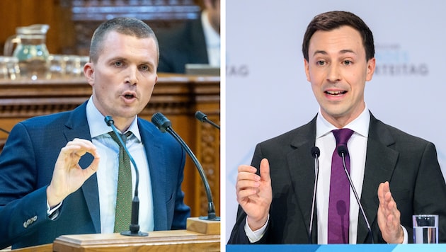 Markus Gstöttner (li.) managt nun die Parteizentrale, Marchetti warf hin.