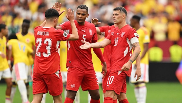 Sieg! Die Schweiz steht nach einem Achtelfinal-Krimi inklusive Elfmeter-Schießen im ...