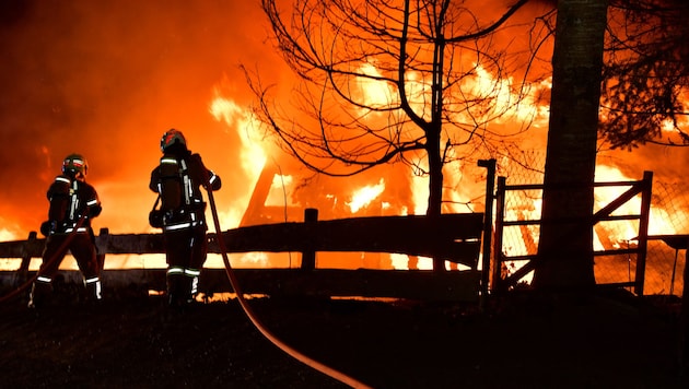 The family’s home burned to the ground.
