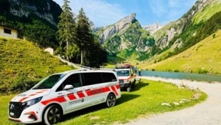 Am Seealpsee war ein Großaufgebot an Rettungskräften vor Ort.