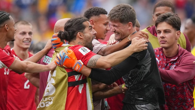Große Freude bei den Schweizer-Kickern!