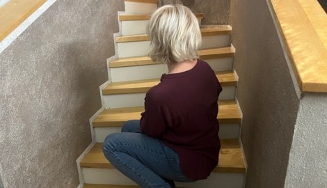 Die Frau will für ein Foto nicht ihr Gesicht zeigen: „Es gibt viele Menschen, die mich wegen der ...