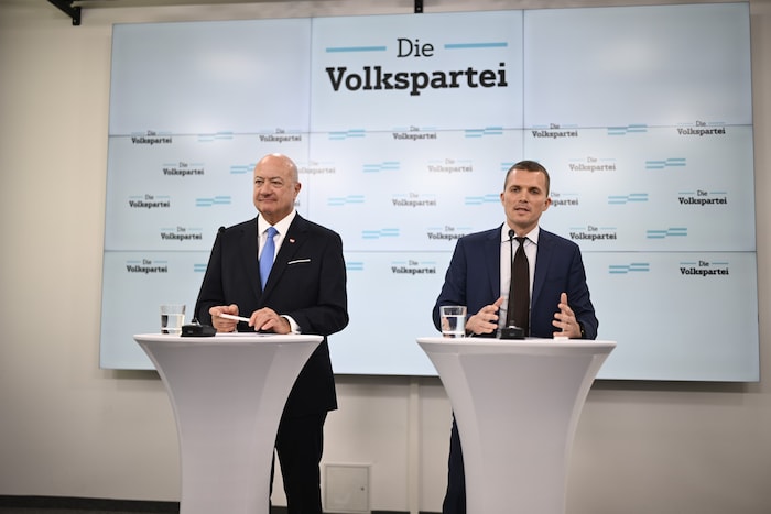 Markus Gstöttner wurde von Parteichef und Bundeskanzler Christian Stocker als neuer ...