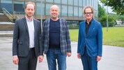 LIVA-Doppelspitze: Kai Liczewski (li.) und Norbert Trawöger (re.) gemeinsam mit dem ...