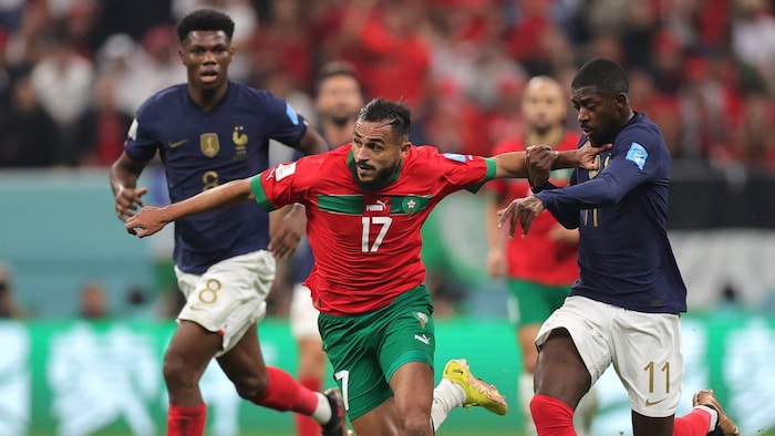 Marokko gegen Frankreich im WM-Halbfinale 2022.