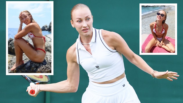 Anastasia Potapova lässt im Urlaub die Seele baumeln.