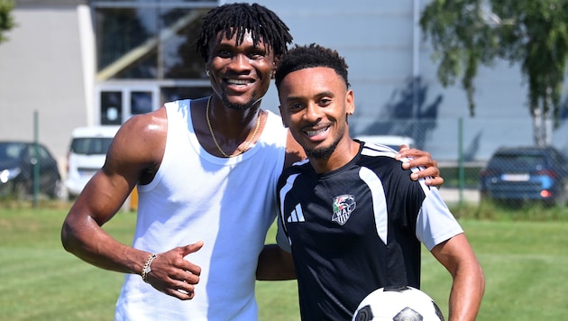 WAC machte die einst ablösefreien Nwaiwu (li.) und Ballo – der nun nach St-Étienne wechselt – zu ...