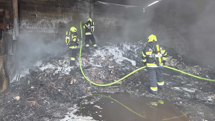 Löscheinsatz unter schwerem Atemschutz