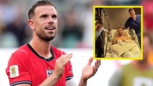 Jordan Henderson bei Englands-WM-Duell mit Panama – und im Krankenbett nach der Operation in ...