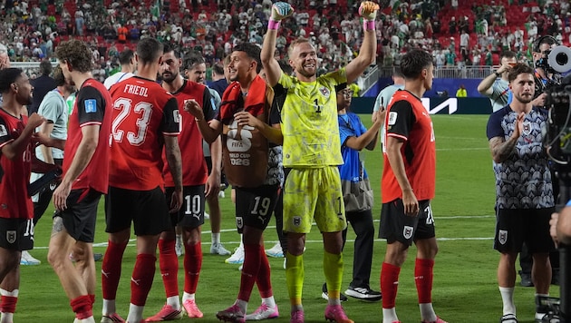 Salzburg-Goalie Alexander Schlager zählte zu den stärksten ÖFB-Spielern bei der WM.