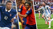 Kylian Mbappe, Lamine Yamal und Lionel Messi (von li. nach re.) – alle haben ein großes Ziel: ...