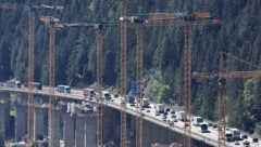 Die Mega-Baustelle bei der Luegbrücke