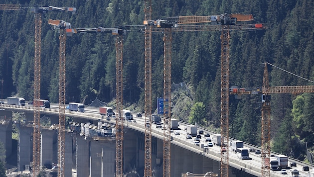 Die Mega-Baustelle bei der Luegbrücke