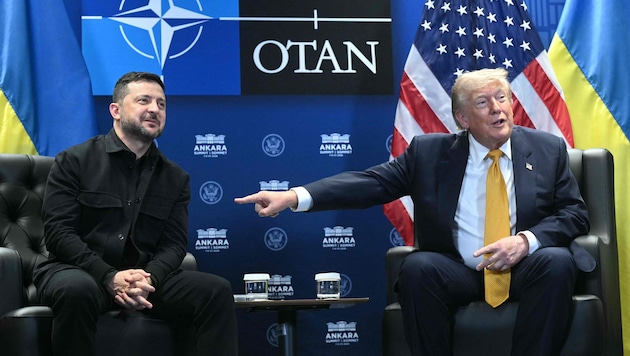 Beim Treffen mit Selenskyj leistete sich Trump mehrere Aussetzer.