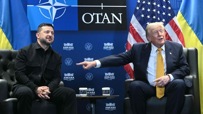 Beim Treffen mit Selenskyj leistete sich Trump mehrere Aussetzer.