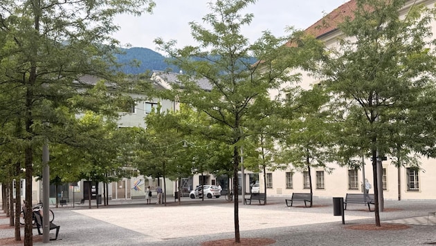 Der Rathausplatz in Spittal