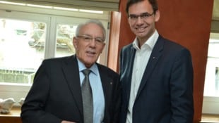 Bertram Jäger mit Landeshauptmann Markus Wallner.