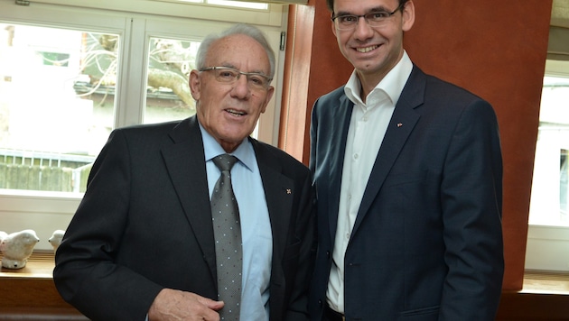 Bertram Jäger mit Landeshauptmann Markus Wallner.