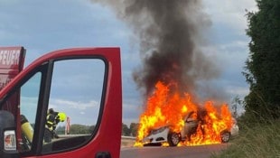 Spektakuläre Szenen spielten sich Mittwochabend nahe Graz ab.