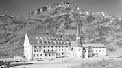 Das Hospiz Sankt Christoph in den 50er-Jahren. Bereits damals war ein legendenumrankter Ort.   