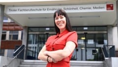 Ein letztes Mal noch Lachen vor der Berufsschule: Melanie Stanojevic wollte unbedingt bleiben.