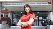 Ein letztes Mal noch Lachen vor der Berufsschule: Melanie Stanojevic wollte unbedingt bleiben.
