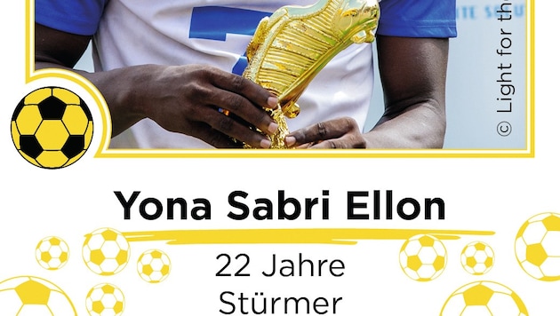 Yona gibt´s auch als Panini-Sticker.