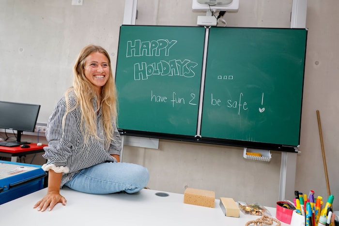 Wünscht auch schöne Ferien: Lehrerin Elli O´Shea-Diniz