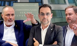 René Wenk (mitte) gerät erneut ins Visier der SPÖ. Im Vorjahr kritisierte Landeshauptmann Hans ...